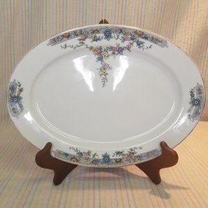 Vintage Heinrich H&C HC249 Medium Oval Serving Platter Selb Bavaria Floral